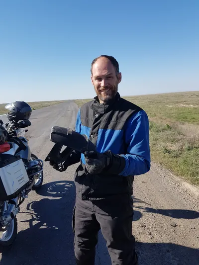 Auch Günters Radschutz hats bei einem Loch abgespickt