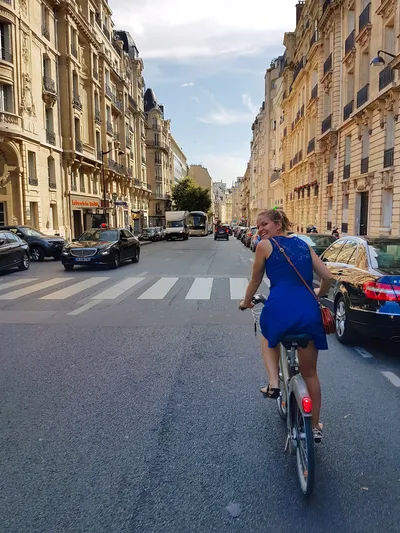 Häufig nehmen wir die Velos statt der Metro