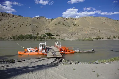 Gratis-Fähre, die Teil des Highway ist :-)
