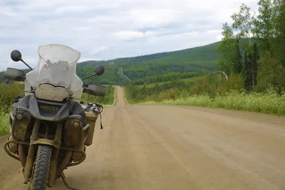 Der Dalton Highway richtung Polarkreis tags: Weltreise Prudhoe Bay